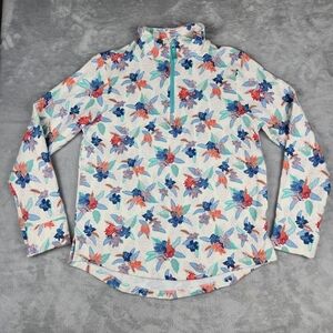 Vera Bradley Womens 1/4 Zip Pullover Floral Long Sleeve Size S Small